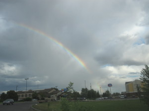 Our hotel for the night is at the end of the rainbow !!